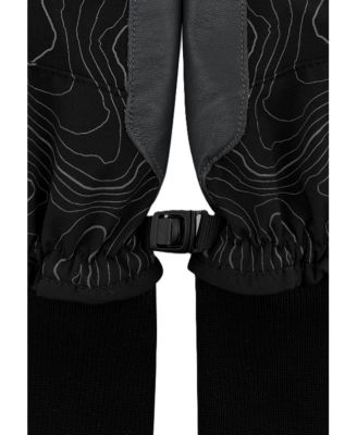 Men's Men s Insolated Leather Palm and Touchscreen Snow Gloves "HAFJELL"