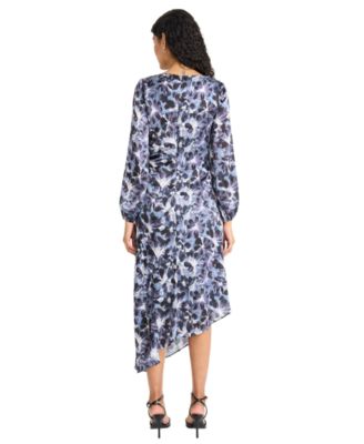 Women's Long-Sleeve Floral Dress