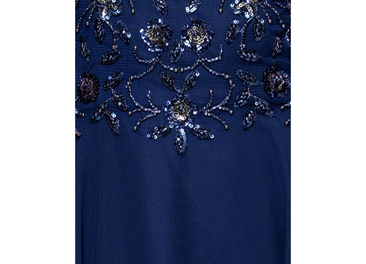 Women's Long-Sleeve Boat Neck Gown