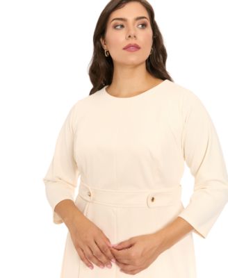 Plus Size Crewneck Midi Dress