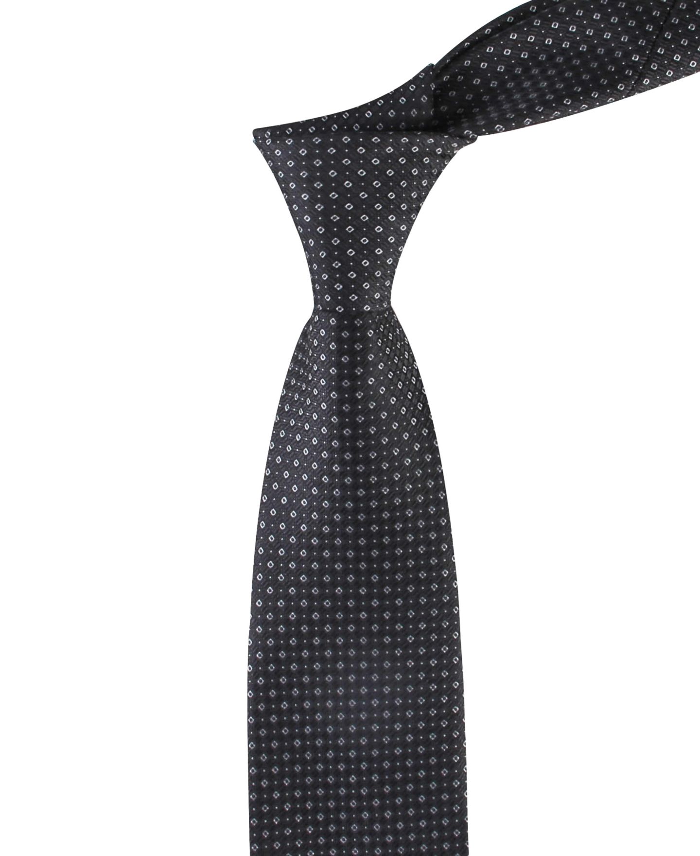 Мужской галстук Tommy Hilfiger Peyton Neat Pattern Tie, цвет: Чёрный — фото 5