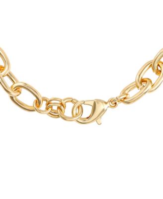 Heart Bow Drop Bracelet, Gold Tone Pave