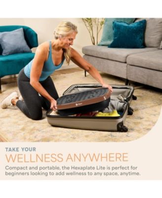HexaPlate Lite Vibration Plate Exercise Machine – Full Body Vibrating Platform for Lymphatic Drainage, Recovery & Muscle Toning
