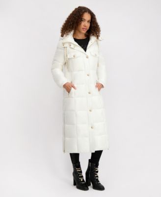 Women's Hooded Snap-Front Puffer Coat