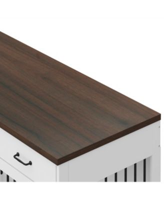 Dog Cage Storage Cabinet, Dog House Furniture Style Dog Crate with 3 Drawers