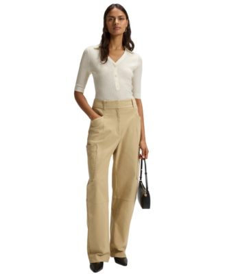 Women's Knit Collared Sweater