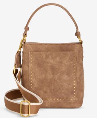 Stud Nubuck Bucket Bag, Macy's Exclusive