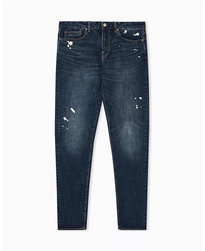Men's J14 Slim Gold Splatter Jeans - thumbnail 5