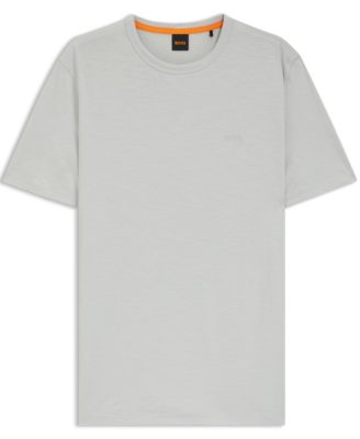 Men's Cotton Slub Logo Detail T-Shirt