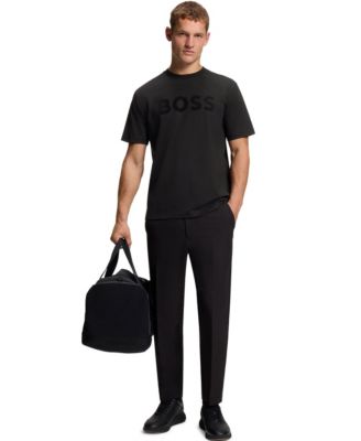 Men's Stretch Cotton Tonal Logo Relaxed-Fit T-Shirt