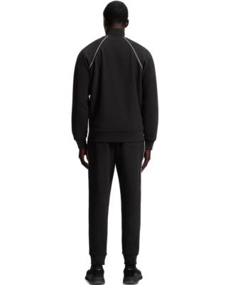 Men's Contrast Piping Cotton-Blend Sweatshirt