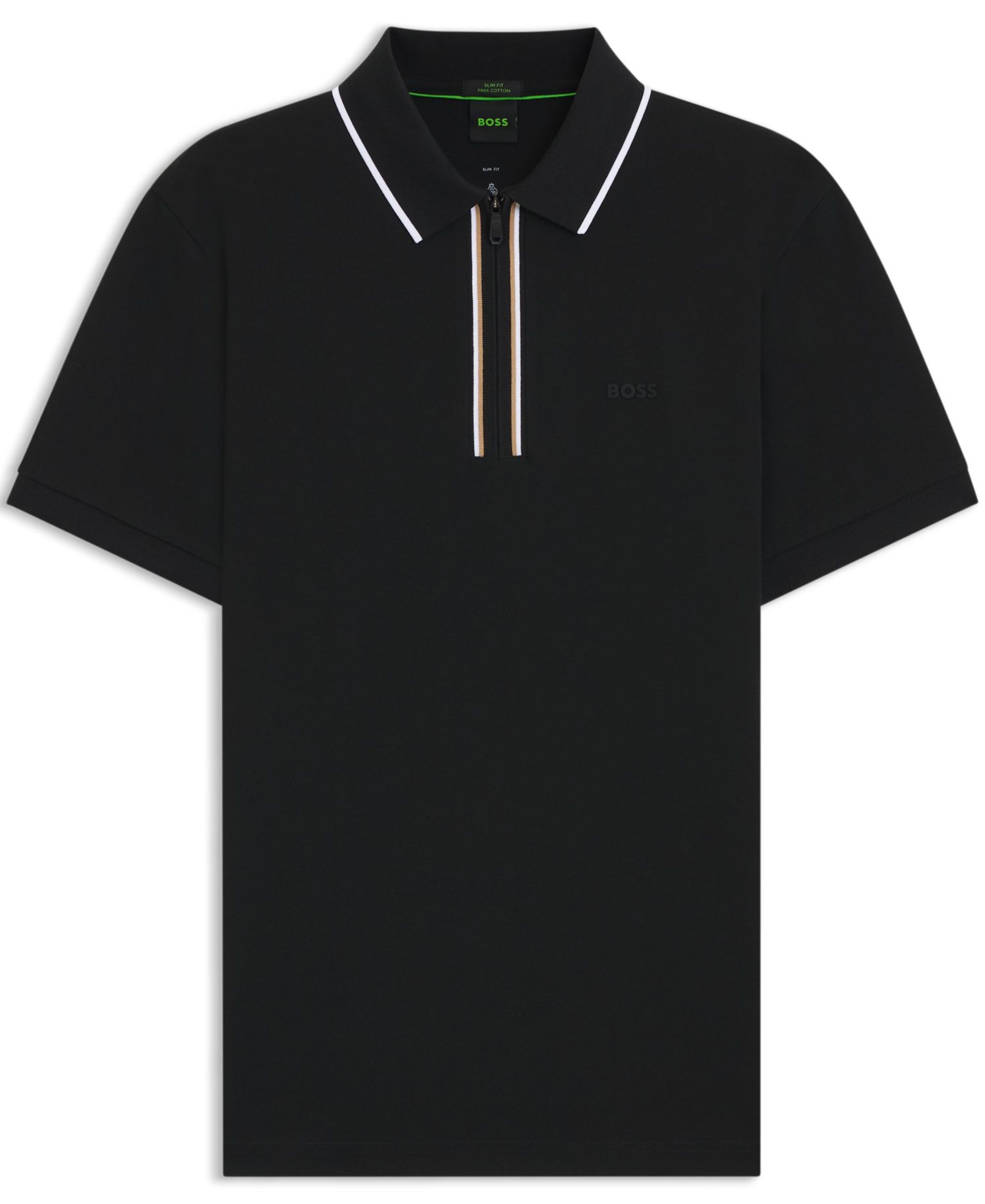Мужская влагоотталкивающая рубашка поло из эластичного хлопка Slim-Fit