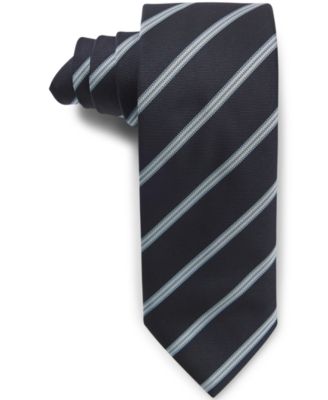 Men's Diagonal Stripe Silk-Blend Tie