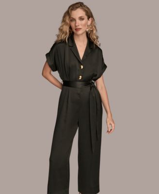 Women's Satin Wide Leg Jumpsuit