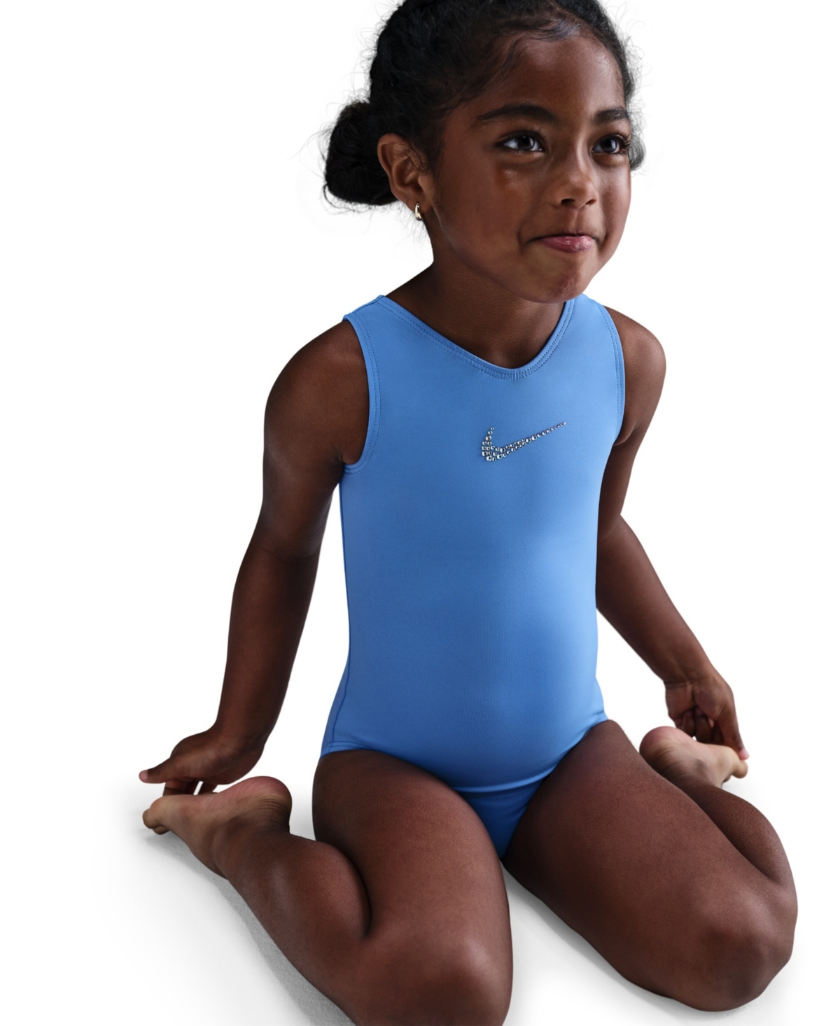 Nike Gymnastics Girls' 7-16 Classic Performance Leotard In Blue