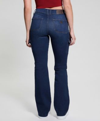 Women's Cargo Mini Bootcut Jeans