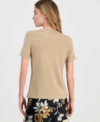 Women's Merino Wool Short-Sleeve Sweater