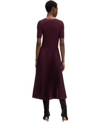 Women's Mixed-Material Dress