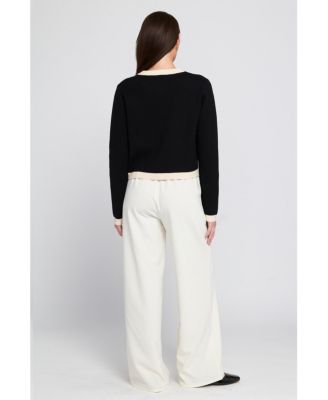 Women's Fine Gauge Lightweight Framed Cardigan Sweater