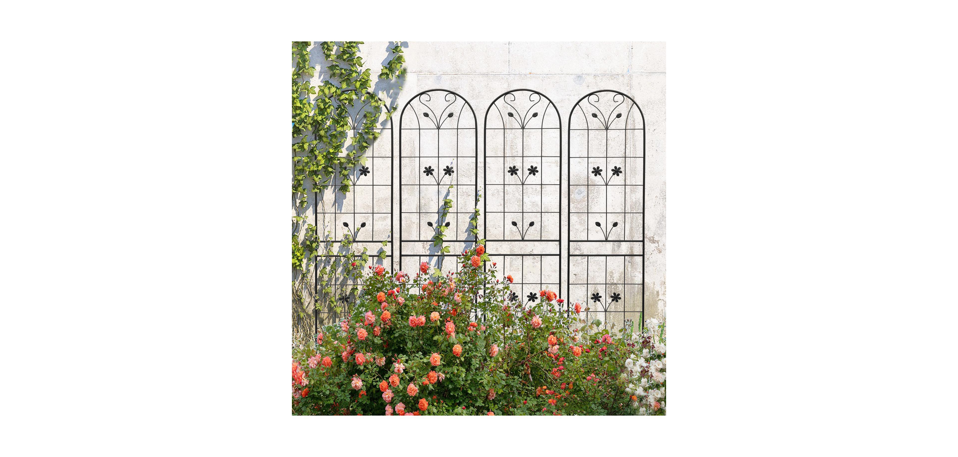 Streamdale Furniture Streamdale 4-Pack Metal Garden Trellis