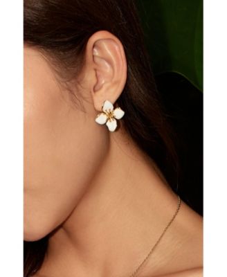 Iris Blossom Stud Earrings