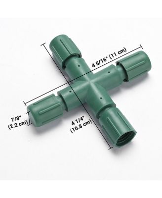 10Pcs IP65 Waterproof Wire Connectors 4 Way X-Shape for Outdoor Lights