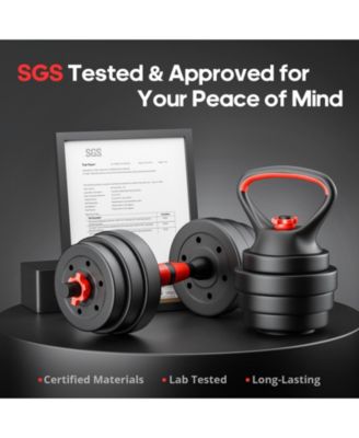 45LB 4-in-1 Adjustable Dumbbell Set