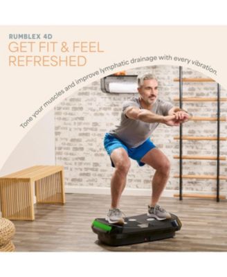 Rumblex 4D Vibration Plate Exercise Machine – Triple Motor Oscillation, Linear & Pulsation for Whole Body Fitness