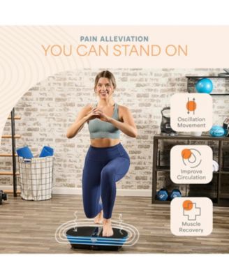 Vibration Plate Exercise Machine with Footpad Pulse Technology – 99 Speeds, 9 Programs, Remote & Resistance Bands – Max Weight 265 lbs