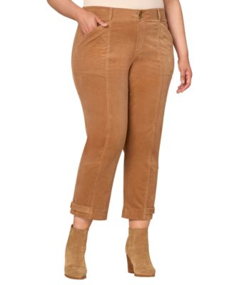 Plus Size High-Rise Tapered Jeans