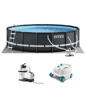 Ultra XTR 16ft x 48in Round Above Ground Pool Set w/ Pump & Robot Vacuum