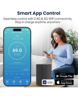 Smart Home Air Purifier with App Control & Oil Diffuser – Covers up to 925 sq ft
