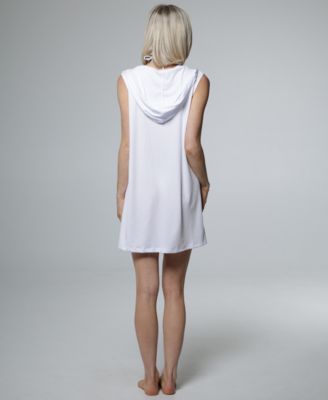 Women's Sleeveless Zip-Up Swim Hoodie