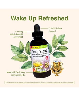 Deep Sleep - Natural Herbal Sleep Aid Supplement - Non-Habit Forming - 4 oz Liquid Extract
