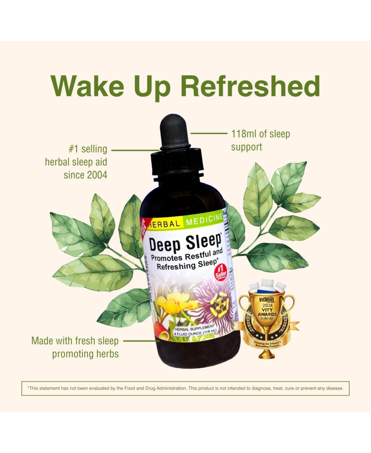 Trace Minerals Deep Sleep - Natural Herbal Sleep Aid Supplement - Non-Habit Forming