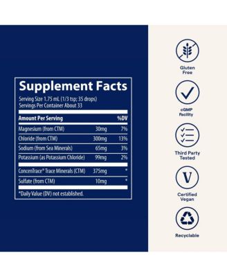 Ionic Potassium - with Potassium & Magnesium - Aids Easy Mineral Absorption 2 floz (33 Servings)