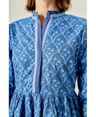 Women's Stripe Trim Maxi Dress