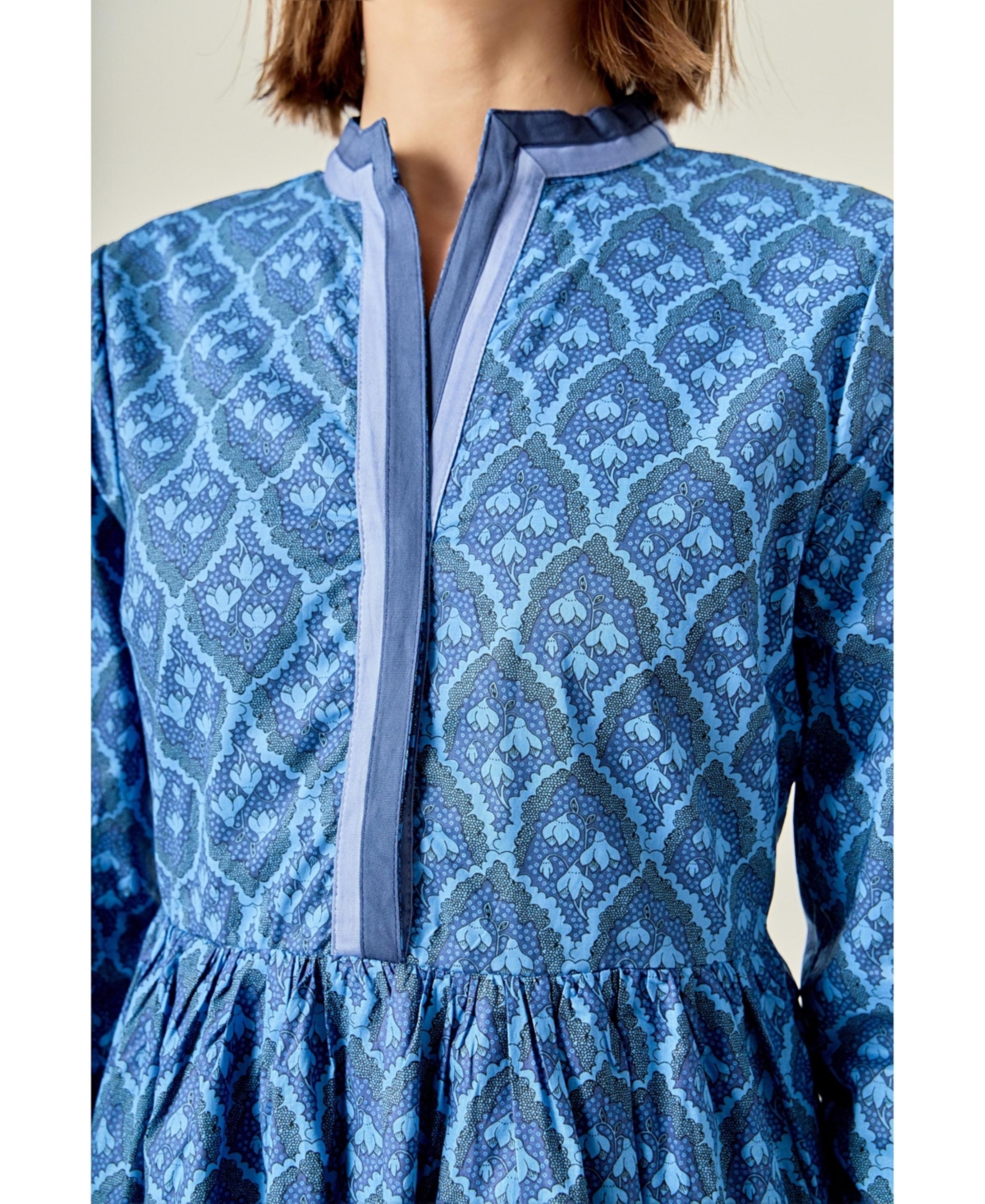 English Factory Women's Stripe Trim Maxi Dress