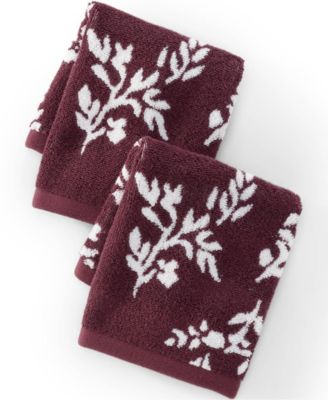Cotton Jacquard 2-Piece Washcloth Set