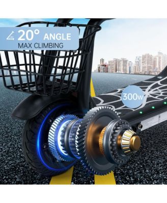 8-Inch Kids Electric Scooter with 11 MPH, 12-Mile Range & 3 Speed Modes, Parent-Approved