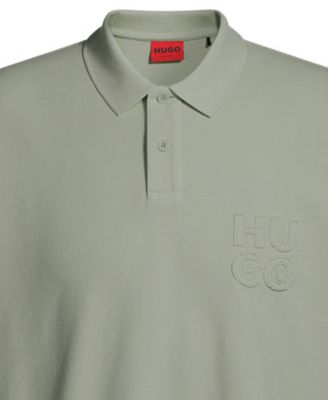 Men's Distressed Logo Polo Shirt