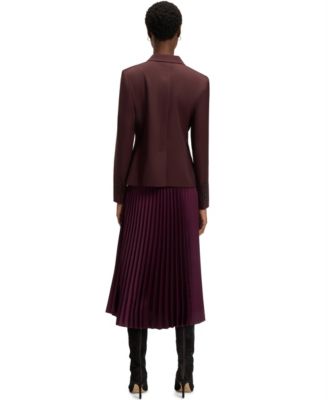 Women's Virgin-Wool Twill Regular-Fit Blazer