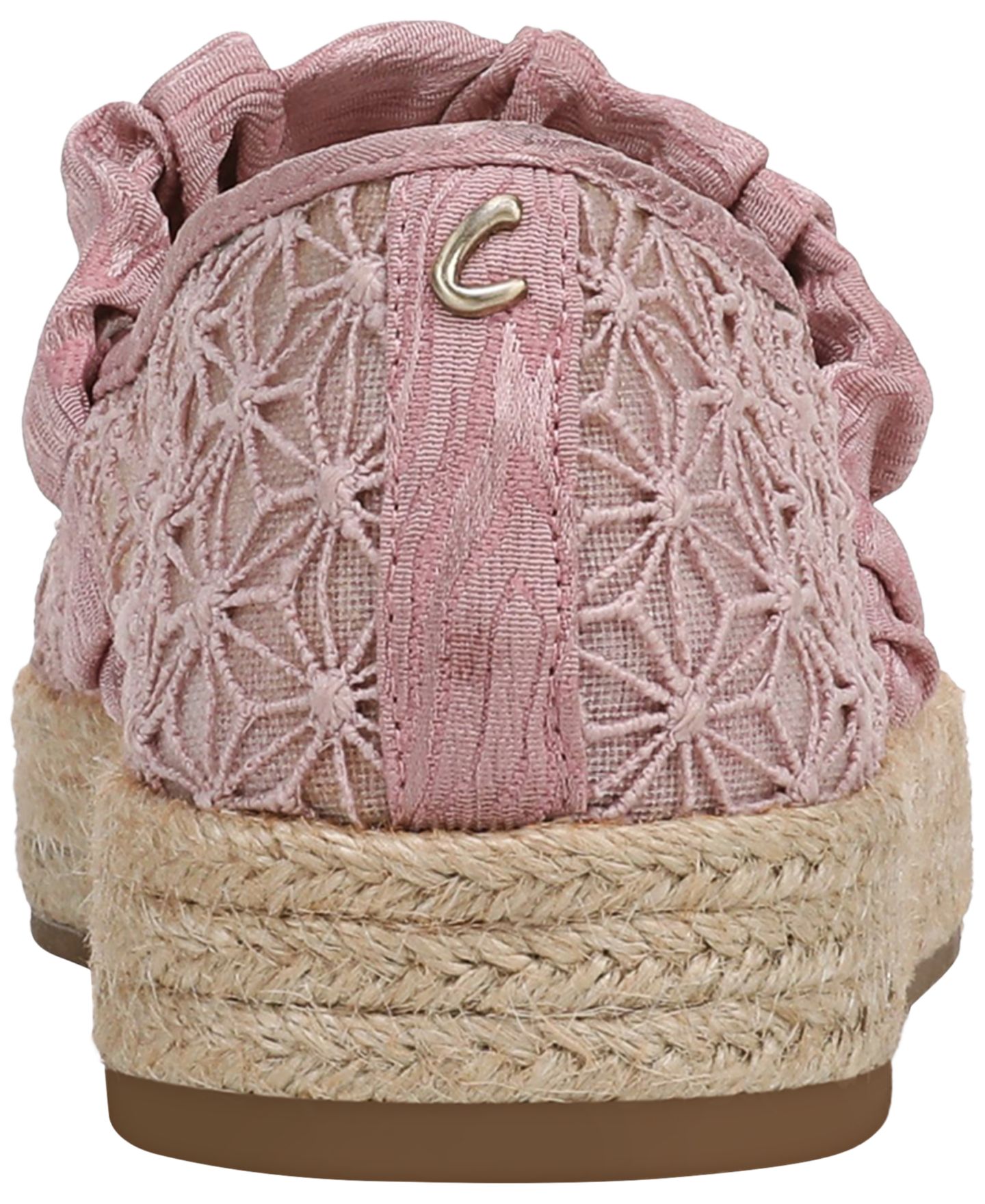 Женские балетки Circus NY by Sam Edelman Lillie Mesh Mary-Jane Espadrille Flats, цвет: Пудровый — фото 3