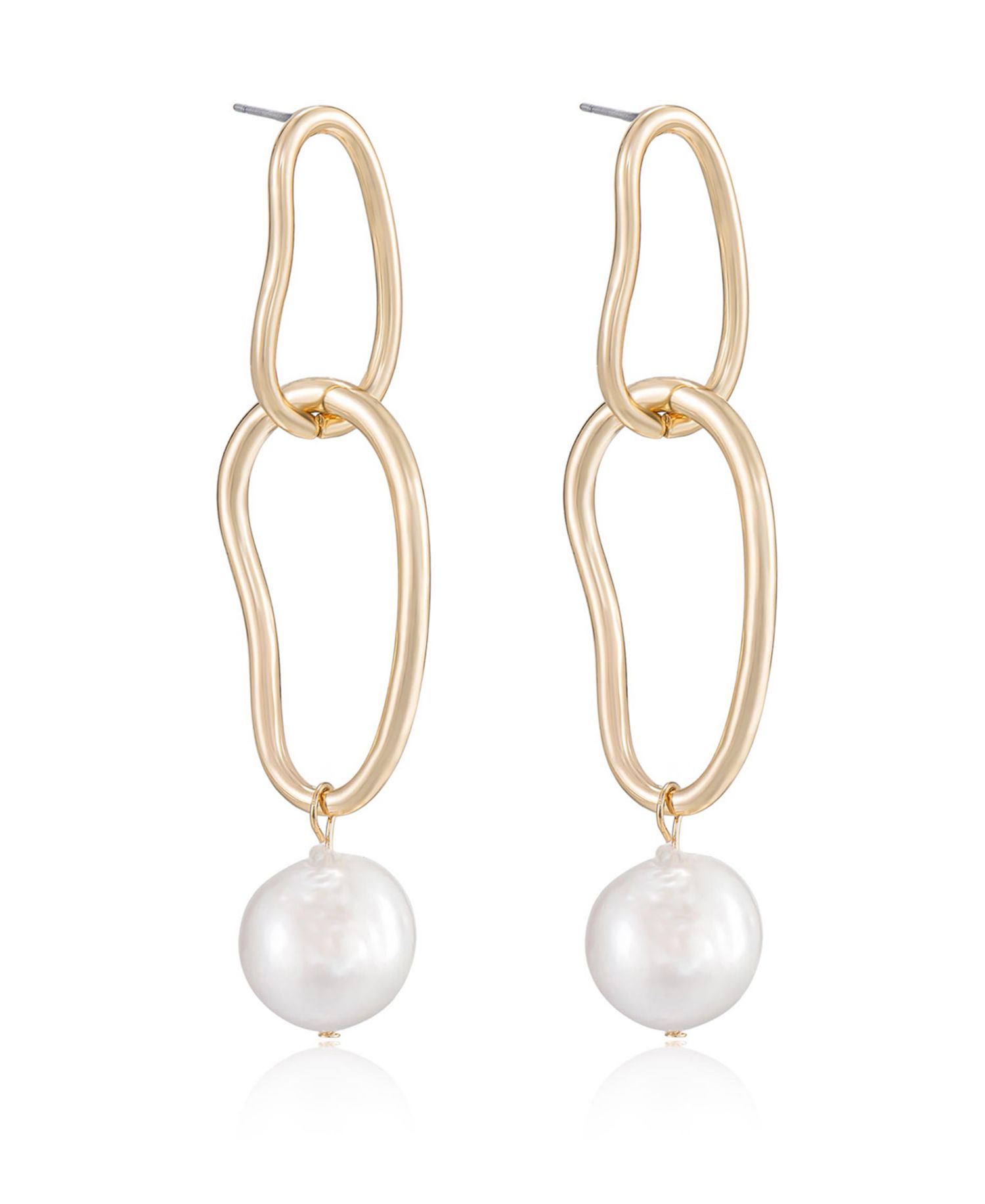 Mara Dangle Imitation Pearl Earrings