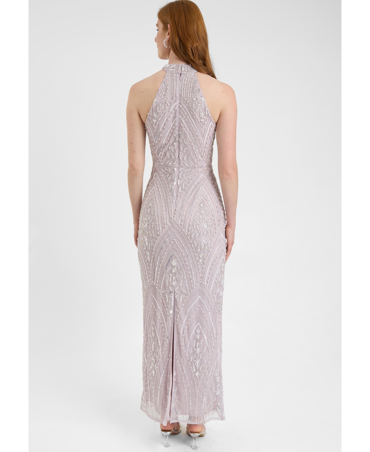 Beauut Women's Embellished Sequin Beaded Maxi Dress