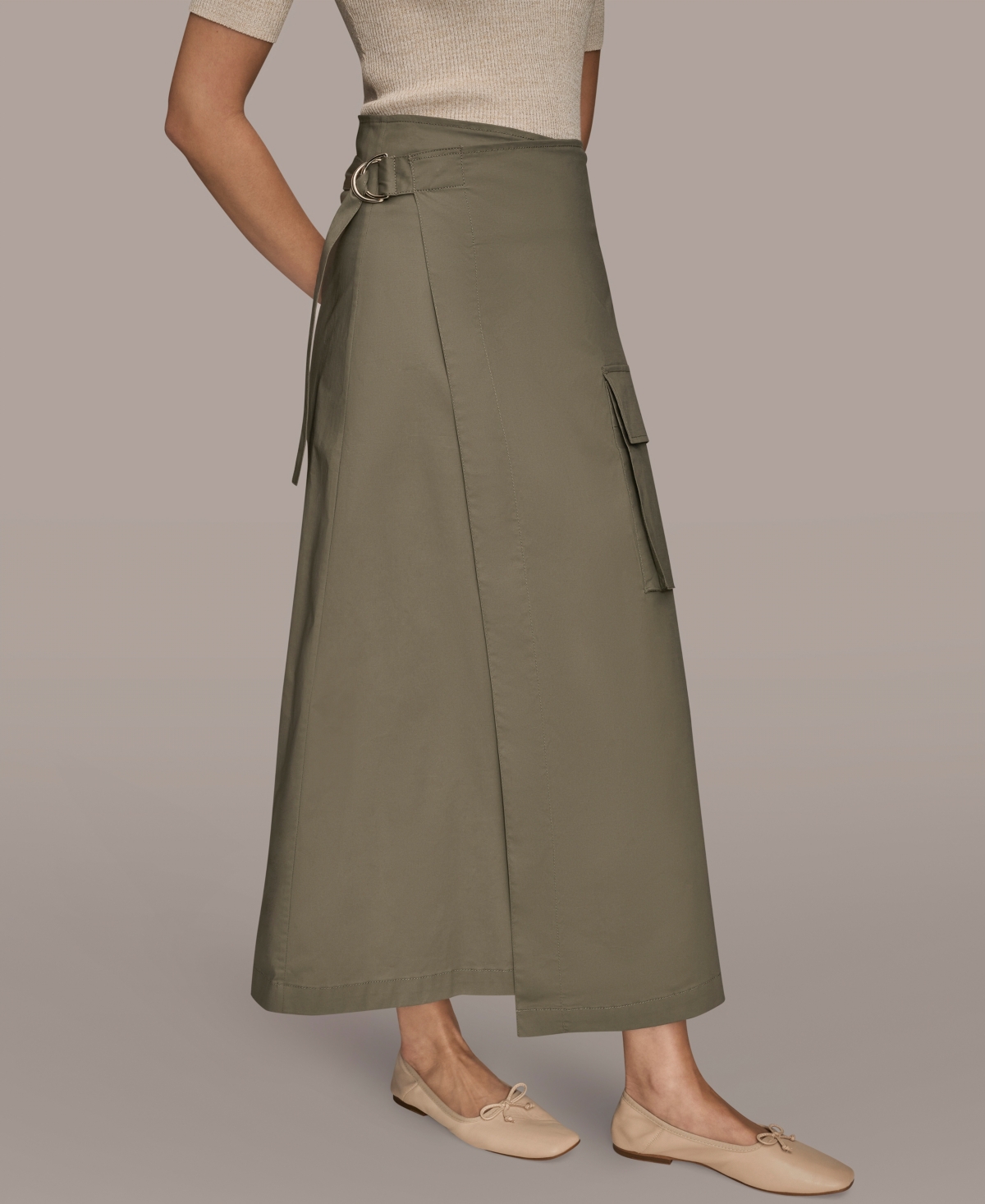 Donna Karan Weekend Women's Asymmetrical Wrap Skirt