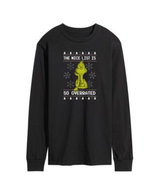 AIRWAVES - Men's The Grinch Merry Grinchmas Graphic Long-Sleeve T-Shirt
