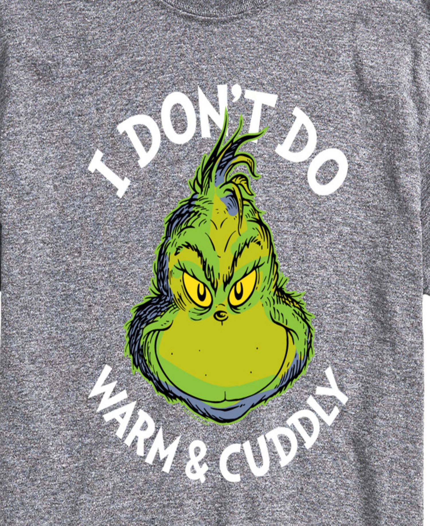 Men's The Grinch I Don't Do Warm And Cuddly Graphic T-Shirt