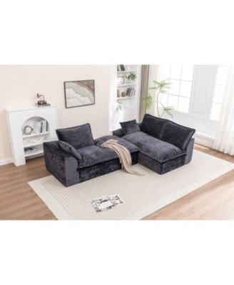 Streamdale 103" Cloud Sectional Couch with L-Shape Chaise, Modern Modular Sofa