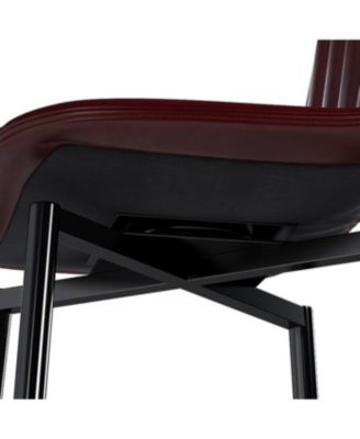 Streamdale Modern Swivel Bar Stools with Back Support, Dark Brown (Set of 2